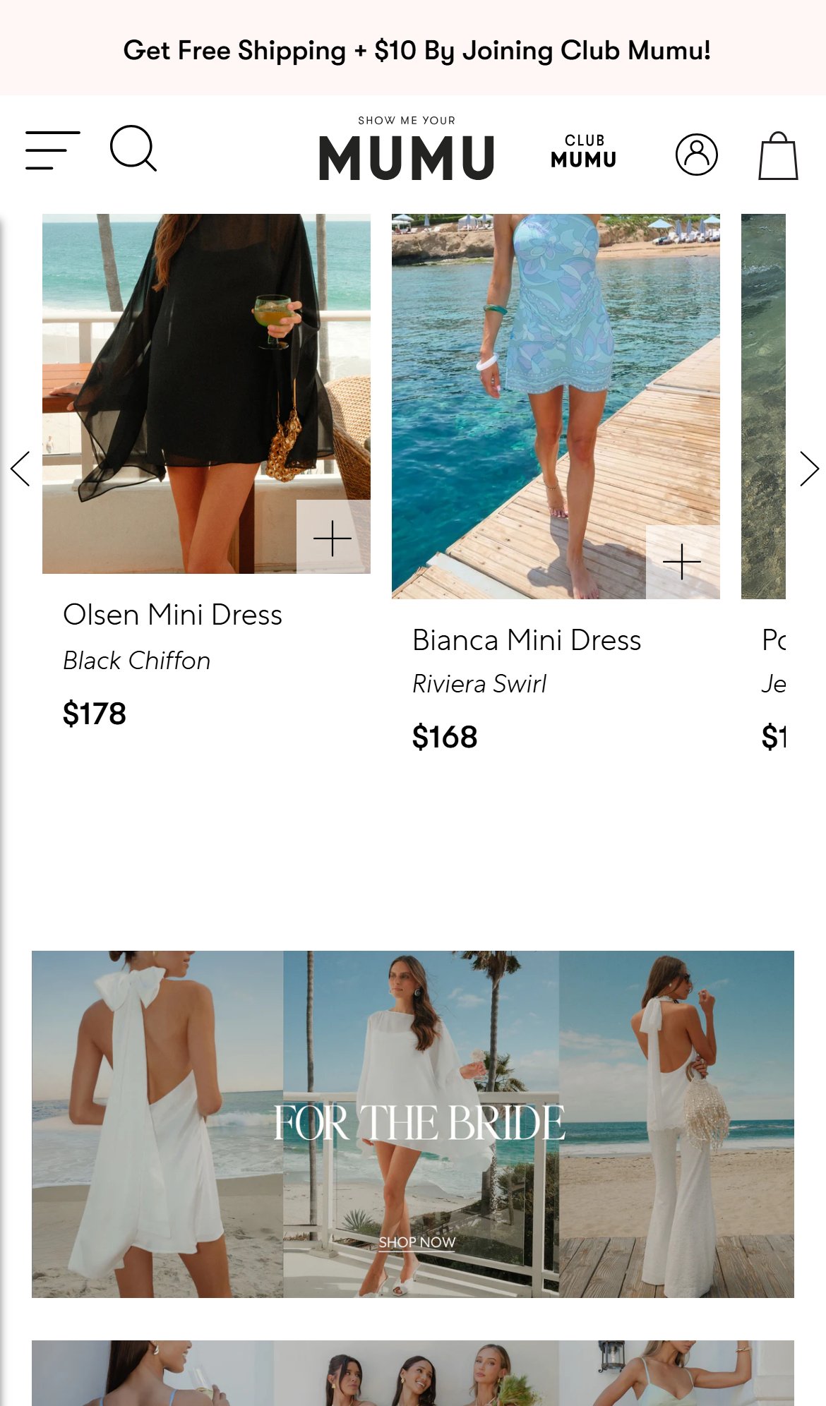 Show Me Your Mumu — Mobile Homepage